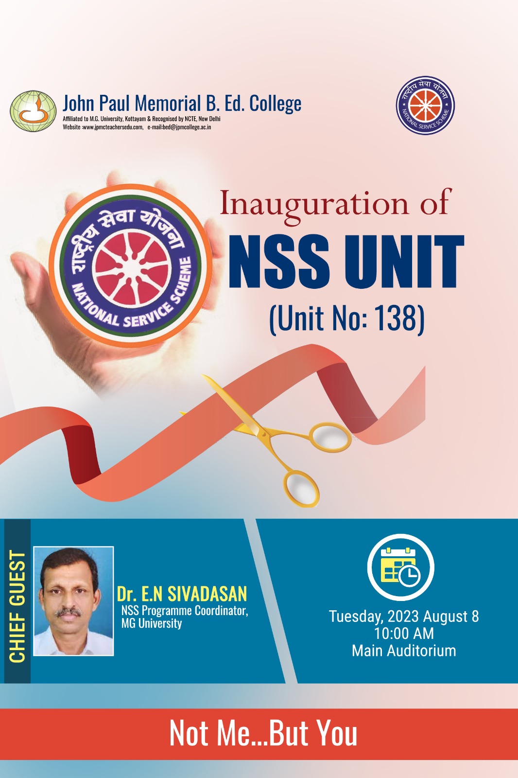 Inauguration of NSS UNIT